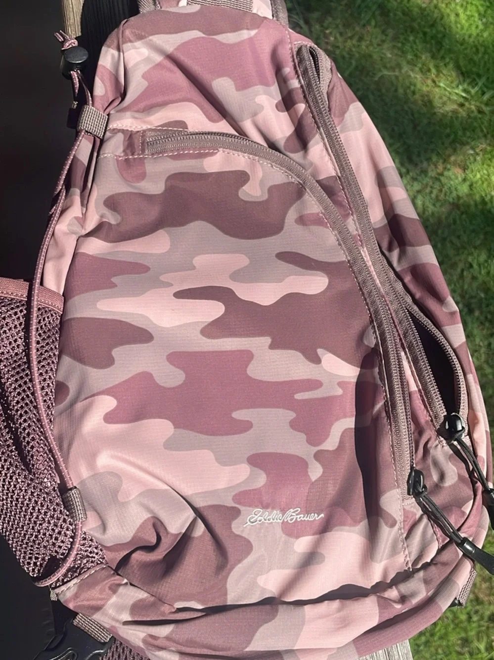 Eddie Bauer Mauve Camo Backpack